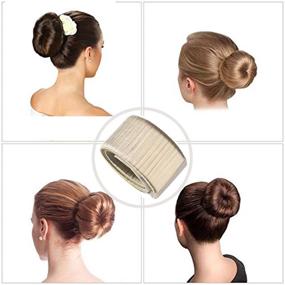 img 3 attached to 🌸 Aisonbo Magic Hair Bun Maker 3-Pack: Effortlessly Create Stunning French Twist Donuts for Ballet, Wedding, Yoga, Dancing & Parties - Blonde Hair Styling Solution for Women & Girls