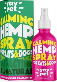 img 4 attached to 🌿 YAYPET Calming Spray for Cats and Dogs - Pheromones & Natural Herbs for Anxiety Reduction, Relaxation. Vet Visits, Travel, Thunder Relief, and More.