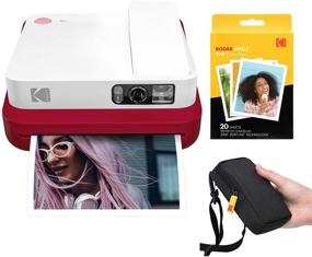 img 4 attached to KODAK Smile Classic Digital Instant Camera With Bluetooth (Red) Starter Kit