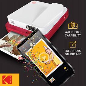 img 2 attached to KODAK Smile Classic Digital Instant Camera With Bluetooth (Red) Starter Kit