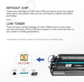 img 1 attached to 🖨️ Valuetoner 58A CF258A Compatible Toner Cartridge Replacement - Laserjet Pro M404/M428 (Black 2-Pack)