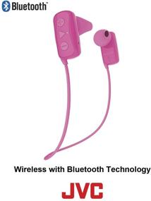 img 3 attached to 🎧 JVC Gumy Wireless Earbud Headphones - IPX2 Sweat Proof, 7-Hour Battery, Nozzle Fit Earpiece for Secure Pink Fit - HAF250BTP