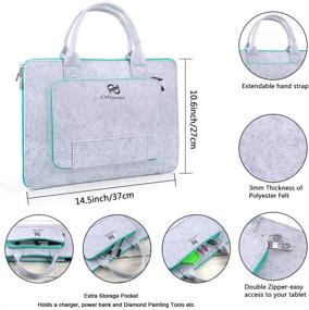 img 2 attached to PP OPOUNT Full Range of 5D Diamond Painting Set with A4 LED Light Pad, 💎 Polyester Felt Hand Held Carrying Bag, Magnifier LED Light, Round Diamonds, and Accessories for Diamond Painting