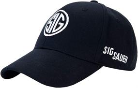 img 4 attached to 🧢 Scisuittech Adjustable Outdoor Logo Baseball Hat, 100% Cotton, for Men and Women - Black