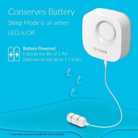 img 3 attached to 💧 D-Link Wi-Fi Water Leak Sensor and Alarm - Battery Powered, App Notifications, No Hub Required (DCH-S161-US)