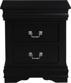 img 1 attached to 🌙 ACME Furniture Louis Philippe 23733 Nightstand, Black, Size: One