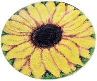 🌻 latch hook kits: beginner-friendly sunflower rug - printed canvas included! logo