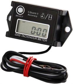 img 4 attached to 🔄 Resettable Hour Meter RPM Counter - FOUNDOWN-026 Inductive Tachometer for Snowmobile Skis, Motor Bike, Go Kart, Lawn Mower, and Boat