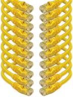 imbaprice cat6 rj45 snagless ethernet patch cable in yellow color 0 logo