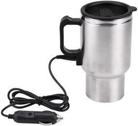 img 4 attached to 🚗 Efficient 12V Electric Car Kettle for Boiling, Insulation, and Stainless Steel Cup with Cigarette Lighter Plug 450ml