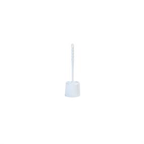 img 1 attached to Carlisle 36719700 Toilet Bowl Brush with Hideaway Holder, 16-Inch, 14.5-Inch Height, 3-Inch Width, White Polypropylene