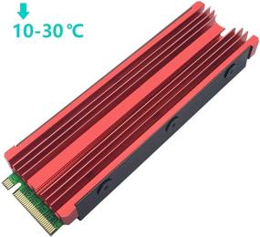 img 2 attached to 🌡️ Aluminum Heatsink Cooler with Silicone Thermal for Efficient Heat Dissipation