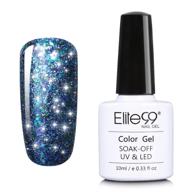 💅 elite99 uv led soak off starry glitter gel nail polish 10ml 6622 - nail art decoration logo