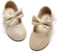 felix & flora toddler mary jane dress shoes - perfect ballet flats for parties and school logo