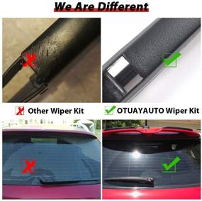 img 1 attached to 🚗 OTUAYAUTO 5140654AA Rear Windshield Wiper Arm Blade Set - Dodge Magnum Nitro 2005-2009 Replacement Kit