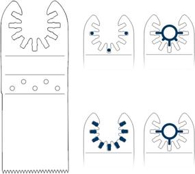 img 1 attached to Universal Multitool Saw Blades Kit – 60 Oscillating Quick Release Blades for Wood, Soft Metal, Plastics – Compatible with All Models