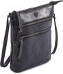 cochoa triple leather womens crossbody women's handbags & wallets for crossbody bags logo