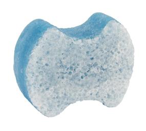 img 4 attached to 👣 Spongeables Pedi-Scrub Foot Buffer - Clean & Fresh Scent, Infused with Shea Butter & Tea Tree Oil, Exfoliating Sponge + Heel Buffer with Pedicure Oil, Long-lasting 20+ Washes, Blue