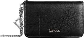 img 4 attached to 👜 Lencca Kymira Leather Smartphone Handbags & Wallets: Stylish and Versatile Accessories for Tech-Savvy Women