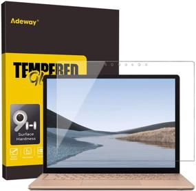 img 4 attached to Стеклянный защитный экран Adeway для ноубука Microsoft Surface 4 (15 дюймов) - твердость 9H, высокая четкость изображения, ультра-чувствительный, защитный экран Surface Laptop 4/3