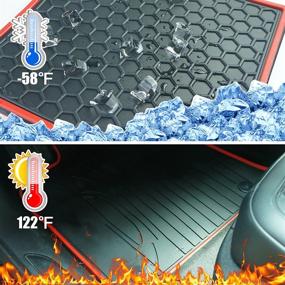 img 1 attached to 🚗 iallauto All Weather Floor Liners Replacement for Hyundai Sonata 2015-2019 - Heavy Duty Rubber Car Mats - Enhanced Vehicle Carpet - Odorless - Full Black