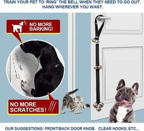 img 3 attached to Fancigo 2-Piece Potty Training Doorbell Set - Ideal Solution for Puppy/Dog/Pet Training. Upgraded Adjustable Length with 3 Levels. Premium Quality and Thoughtful Design. A Simple and Enjoyable Method to Connect with Your Canine Companions.