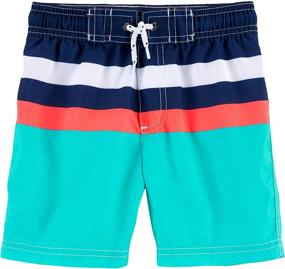 img 2 attached to Carters Combination Rashguard Trunks Changing Boys' Clothing