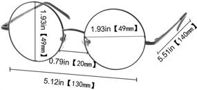 img 3 attached to 👓 SOOLALA Retro Round Reading Glasses for Men - Circle Readers with Spring Hinges (2 Pairs)