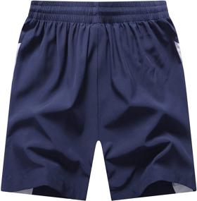 img 3 attached to CICVSOC Pockets Athletic Workout Running Men's Clothing in Active