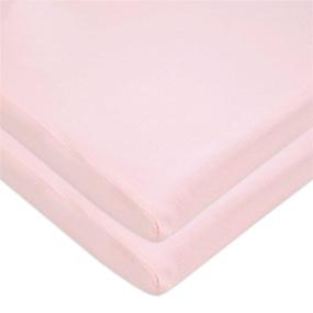 img 4 attached to 👶 American Baby Company Cradle/Bassinet Sheet - 100% Natural Cotton, Pink, Soft & Breathable for Girls (Pack of 2)