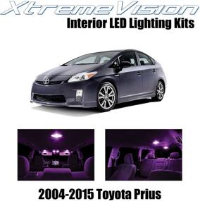 img 4 attached to XtremeVision Interior LED For Toyota Prius 2004-2015 (8 Pieces) Pink Interior LED Kit Installation Tool