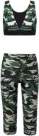 hansber camouflage printed leggings army_green girls' clothing logo