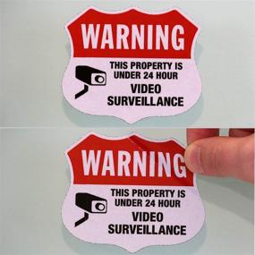 img 2 attached to 🔒 Enhanced Property Security: Reflective Adhesive SmartSign for Surveillance"