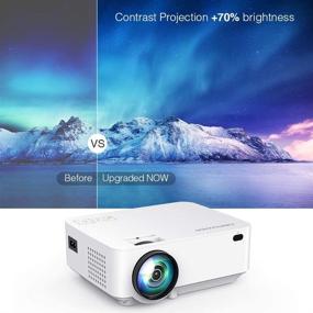 img 3 attached to 📽️ DBPOWER L12 Mini Projector, 3000L LED Movie Projector with HDMI Cable, Supports 1080P/USB/VGA/AV/TV/Laptop/Phone, Ideal for Home Theater Video