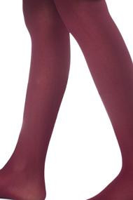 img 3 attached to 🩰 2-Pack of Girl's Opaque Dance Footed Tights - Ballet Leggings with Stretch - Stockings