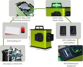 img 3 attached to 🔋 KINAVEL Leveling Li Battery with Rechargeable Capability for Dimensional Measurement Testing and Inspection