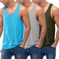 👕 stay cool and stylish with coofandy cotton performance sleeveless men's clothing and tanks logo