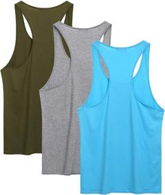 img 2 attached to 👕 Stay Cool and Stylish with COOFANDY Cotton Performance Sleeveless Men's Clothing and Tanks