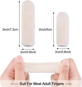 img 3 attached to 🧦 Moisture Wicking Fingertip Sleeves - Enhanced Protection for Fingertips