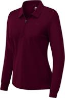 ultimate women's long sleeve golf polo shirts: upf 50+ sun protection & stylish ladies golf tops for tennis & business logo