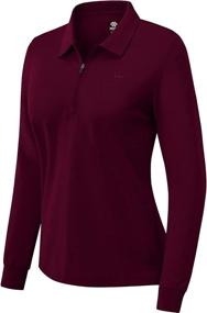 img 4 attached to Ultimate Women's Long Sleeve Golf Polo Shirts: UPF 50+ Sun Protection & Stylish Ladies Golf Tops for Tennis & Business