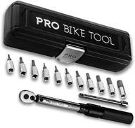 🚲 pro bike tool 1/4 inch drive click torque wrench set - ideal bicycle maintenance kit for road & mountain bikes - includes allen & torx sockets, extension bar & storage box - 2 to 20 nm logo