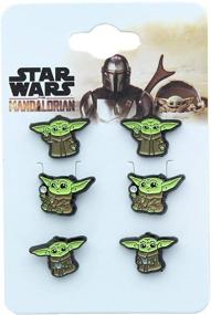 img 1 attached to 🌟 Уникальные серьги-гвоздики Star Wars The Mandalorian The Child - набор из 3 пар - SalesOne LLC!