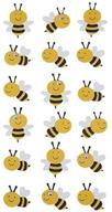 bumblebee glitter foam dimensional stickers logo