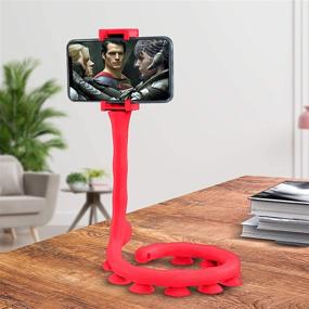 img 2 attached to Flexible Cell Phone Holder Portable Audio & Video