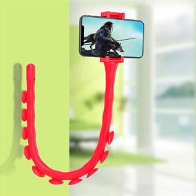 img 1 attached to Flexible Cell Phone Holder Portable Audio & Video