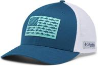 columbia pfg snap back fish flag ballcap - unisex-adult logo