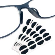 😎 festful eyeglass nose pads: 20 pairs of soft foam nose pads, d-shape 20 * 8mm (black) logo