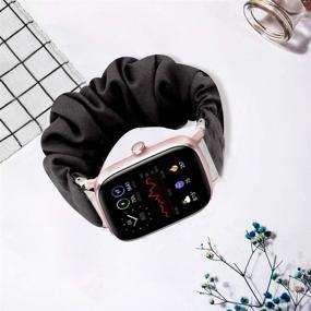 img 3 attached to Compatible Popglory Scrunchie Replacement Smartwatch Wellness & Relaxation