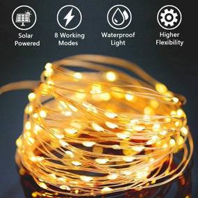 img 3 attached to 🔆 Joomer Outdoor Solar String Lights: 78.74ft 240 LED Waterproof Copper Wire 8 Modes Fairy lights for Garden, Balcony, Patio, Tree - Perfect Christmas Decor!